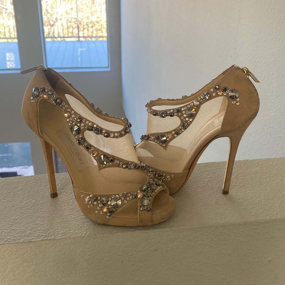 Jimmy Choo Quinze Bootie- SPARKLES